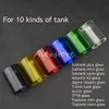 Tappi di ricambio per tubi in vetro Pyrex colorati per Kanger Subtank Toptank Mini Nano Plus Aspire Triton Atlantis 2 Arctic TFV8 Tank