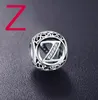 Authentiek 925 Sterling Zilver Vintage Clear Letter Bead Charms Fit Originele Pandora Dames Charme Armbanden Zilveren Sieraden