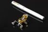 Bärbar penna form för ficka Teleskopisk Mini Fiske Pole Fiske Tackle Sea Rod Fiske Rod med Reel Wheel