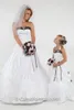 Halter Linia Camo Flower Girls Sukienki Kaplica Train Draped Formalne Girls Suknie Party Handmade Kwiaty Ozdobny Toddler 2016 Suknie ślubne