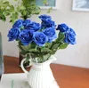 wholesale 15 colori Decor Rose Fiori artificiali Fiori di seta Real Touch Rose Bouquet da sposa Home Party Design Fiori bouquet da sposa