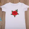 Bambini bambino bambina rosa bianca maglietta vestiti di moda per bambini manica corta in cotone top ragazze casual magliette carine tinta unita Tee7416716