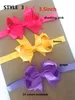 14 STYLE available 3 inch Grosgrain Ribbon Hair Bows WITH ClipBaby Girl elastic headband Pinwheel Hair BowsHair Pins Accessori7652990