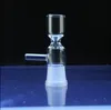 erstaunliche 14 mm 19 mm weibliche Pinch-Schale aus Glas, umkehrbare Schale mit Griff, 14,5 mm 18,8 mm Gelenkgröße für Glasbong, Aschenfänger-Glasschale