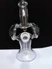 2016 Nieuwste 6.5 inches Mini Skurper Rig Glass Bong Purpskurp Glas Waterleidingen met 14.4mm gewrichtsvrije verzending