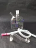 wholesale Free shipping -----Pisces-color molding glass Hookah / glass bong / glass pipe, high 9cm, cigarette size