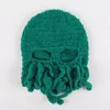 2018 Unisex Octopus Knitted Wool Ski Face Masks Event Party Halloween Knitted Hat Squid Cap Beanie Cool Gifts Mask3251213