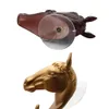 Animal Horse Head Animal Ornaments Statues Sculptures Decorative Wall Hook Coat Hat Key Hanging Rack For Home Decor Resin Crafts