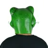 Wholesale-High quality latex frog mask animal head mask rubber latex full head frog hood cosplay mask