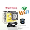 Câmera de ação de controle remoto Ultra HD 4K WiFi Sport Camera 1080p 2 0 LCD 140D Capace