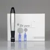 Dermapen Derma Pen 5 Snelheden Professionele Micro Naald Microneedling Pen Elektrische Auto MicroneDle Dermapen met 2 stks Naaldpatronen