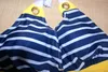 3XL Nya Baddräkter i ett stycke Sailor Stripe Dam Vadderad Strand Baddräkt Baddräkt Klänning Marinblå Plus Size Bikini Tankini Fäst Botten