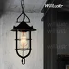 Willlustr metal dock suspension lamp iron frame glass pendant light hotel hall restaurant loft foyer dinning living room hanging lighting