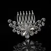 Best Deal Luxury crystal bride headdress Wedding dress accessories bridal hair jewelry vrystal flower hair comb wholesale price DHF803