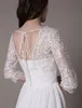 Robe de mariée empire au genou col en V Applique A-ligne en mousseline de soie robe de mariée plissée, plus la taille en mousseline de soie été plage maternité robes de mariée