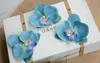 25PCS Silk Butterfly Orchids Artificial Flowers Head Orchid Arrangements for Wedding Car Home Decoration Mariage Flores Cymbidium Flowers