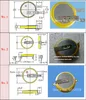 500 Stück/Lot 3,6 V Schweißstifte Batterie LIR2032 wiederaufladbare Knopfzellenbatterien