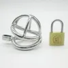 Chastity Devices High quality Male Chastity Device Bird Lock Stainless Steel Cock Cage #R2