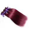 vente chaude elibess vin couleur rouge 99j cheveux tisse 95g pièce 4pcs lot livraison gratuite