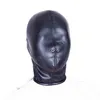 2015 morbida pelle PU maschera cappuccio Bondage benda giocattoli del sesso per coppia giochi per adulti Fantasy Sex Cosplay Slave Set5275515