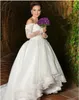 Eleganti Abiti da sposa a maniche lunghe con innamio elegante per la spalla 2017 abiti da sposa arabi in pizzo in rilievo