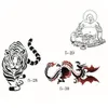 100 Designs Self-Adhesive Body Art Tijdelijke Tattoo Airbrush Stencils Template Boekje Butterfly and Animals Booklet 05