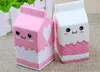 Nowy Cute Jumbo Squishy Milk Box Cartoon Powolne Wschodzące Zabawki Paski Telefon Wisiorek Słodka Krem Pachnący Chleb Dzieci Zabawa Zabawki Prezent