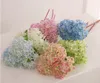 10 stks Gratis Verzending Mooie Realistische Licht Paars Mini Hydrangea Kunstmatige Fake Flower Arrangement voor Bureau Home Hotel Decoration