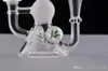 Hookah folwer Newest White small bong mini water pipe pocket glass bong min oil Rigs with 14mm male joint