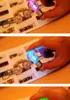 مشرق جميل إضاءة LED سلسلة الهواتف النقالة البسيطة الحرباء سلسلة المفاتيح الليل غير قابلة للكسر