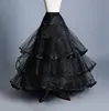 Cheap Black Ball Gown Crinoline Petticoats Plus Size Bridal Hoop Skirt High Quality Tiered Wedding Accessories2456450