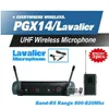 3st Microfoon Gratis PGX PGX14 WL93 UHF Professionell karaoke Trådlöst mikrofonsystem med LAPEL Lavalier Collar Clip Mic 800-820MHz