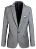 Atacado - masculino abetteric fit um botão blazer jaqueta