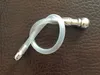 Nieuwste dual doel mannelijke roestvrijstalen zachte siliconen katheter urethrale klinkende stretching bead dilator stimuleren plug bdsm sex 6101096