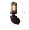 LED Väggbelysning vägg Sconces Retro Amerikanska Land Järnrör Vägglampa E27 Edison Belysning Utomhus / Inomhus Industriell belysningsarmatur