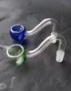 Quality colored glass S Au Tau pot, glass Pipe Tobacco Smoking hookah / bong glass accessories, color random delivery