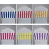 Colorful Spandex Stripe Chair Band Sashes 6 couleurs pour votre choix 100pcs