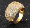 Choucong Mode-sieraden Volledige Tiny Witte Saffier 10KT Geel Goud Gevuld CZ Diamant Edelstenen Vrouwen Wedding Band Ring Voor Lovers3136