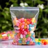 24x36cm Anpassa förtjockta ziplock transparent PE-plastpåse-100pcs / lot Reclosable dragkedja klar polypåse, kaffebönor