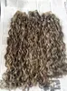Kinesisk Human Virgin Loose Wave Remy Hair Weaves Queen Hair Products Brown / Blonde 100g 1Bundle Weft