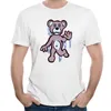 Горячая распродажа 3d футболка печать спящий медведь и мужская футболка с коротким рукавом поп-одежда белая мода футболки синий / белый / черный