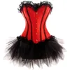 red sweetheart corset