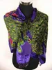 Beaded Silk Velvet Feeling Nylon Rayon Burn Out Duster Opera Sjal Scarf Wrap Ponchos Beaded 6pcs / Lot # 1725