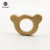 Hela-Wooden Teether 11pc Nature Baby Toing Toy Organic Eco-vänligt Wood Toething Holder Nursing Wood Necklace Armband BA328H