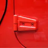 ABS CAR DOOR HINGE COVERS Protector Red Kit för Jeep WRANLGER UNLIMITED RUBICON SAHARA SPORTS 2007-2018 JK JKU 8PCS