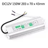 Darmowa Wysyłka AC110V 220 V DC 12V 100W 150W 200 W LED Outdoor Wodoodporna transformator Przełącznik kierowcy LED Zasilanie IP67