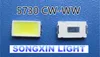 Wholesale-100ピース5730 SMD LED CW-WW 5630ホワイト/ウォームホワイト5.7 * 3.0mm 40-60LM 150mA 5730ダイオード0.5W 2850-3250K / 6000-6500K SMD 5730 LED