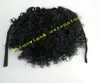 7A GRADE Wrap Around kinky curly Ribbon Ponytail Clip In Human hair Drawstring Pony tail hair pieces For black women