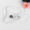 Câble de chargeur USB Mirco pour téléphone intelligent Android, cordon pour batterie de cigarette électronique, Samsung HTC Nokia Sony blanc