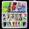 101pcsset Universal road Asia Bait Suit High Quality Soft Plastic and Highcarbon steel Colorful Lure Bionic Bait9351190
